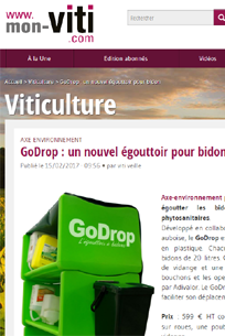 Le GoDrop sur mon-viti